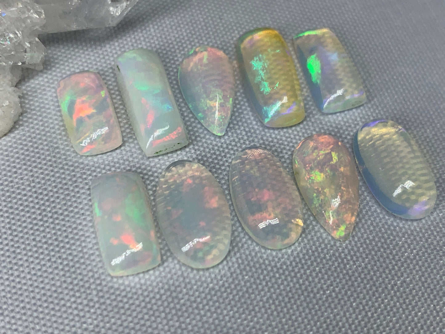 Ethiopian Opal 12-14mm long cabochon