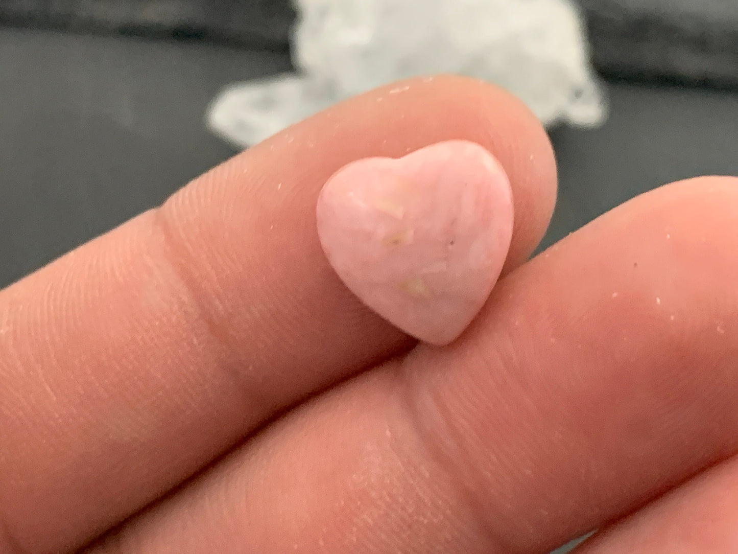 Rhodochrosite heart 12x12mm cabochon - Calibrated acbochons