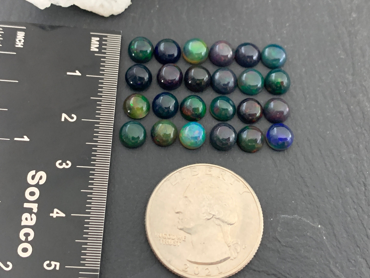 Ethiopian Opal Round 6mm Cabochon