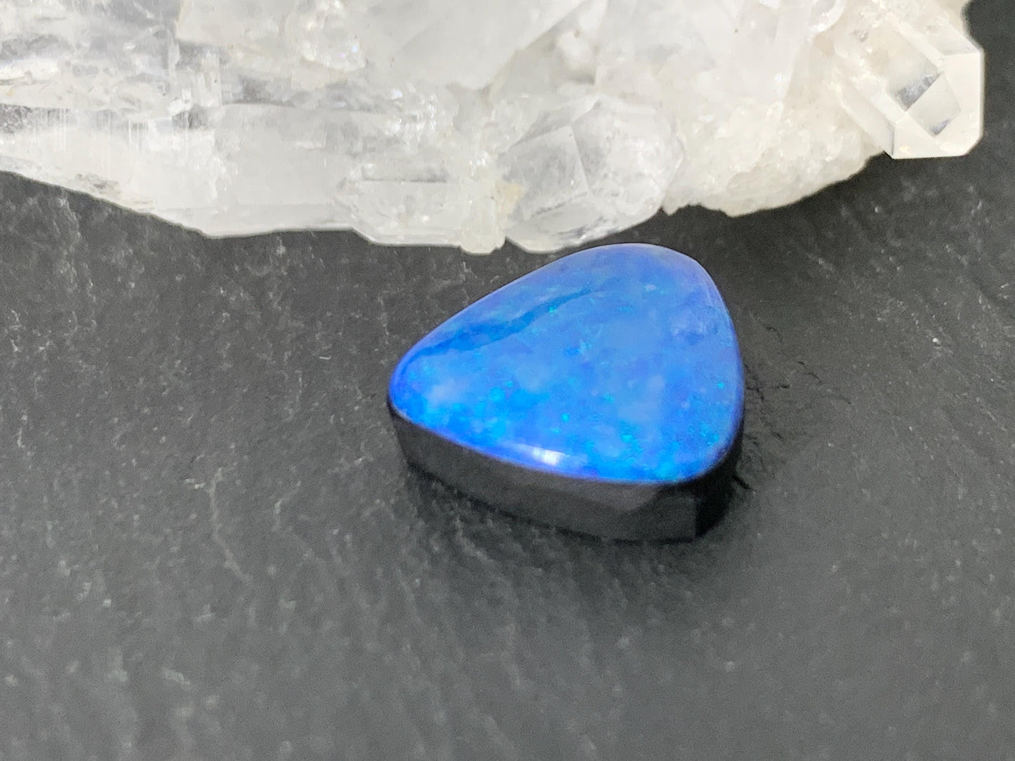 Australian Opal doublet 11x12.5x4mm cabochon