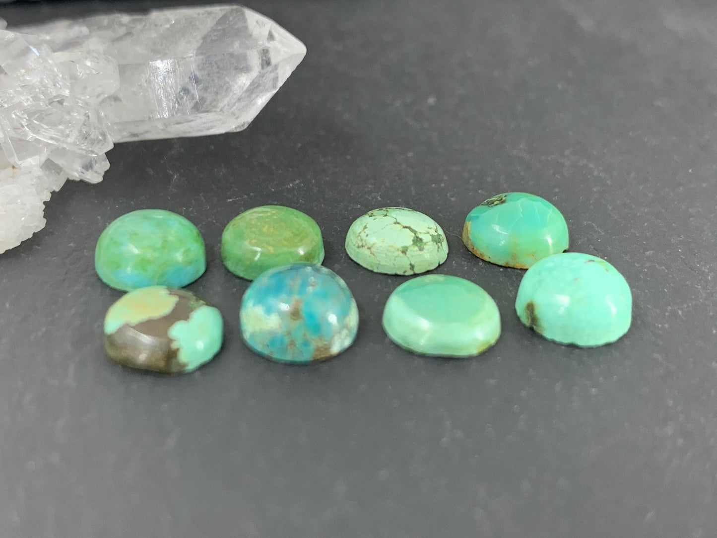 Tibetan Turquoise round 7mm cabochon