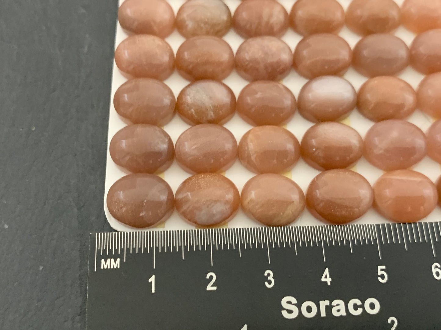 GoldSand Moonstone oval 10x12mm cabochon