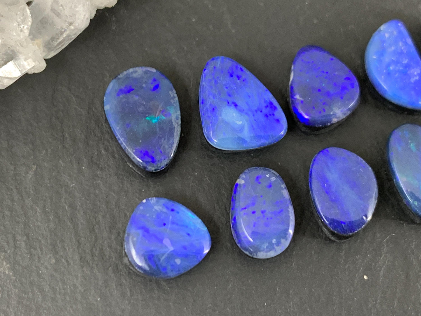 Australian Opal Doublet 8-10mm long cabochon - Second quality