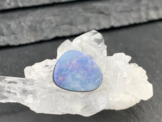 Australian Opal doublet 10x12x3.5mm cabochon