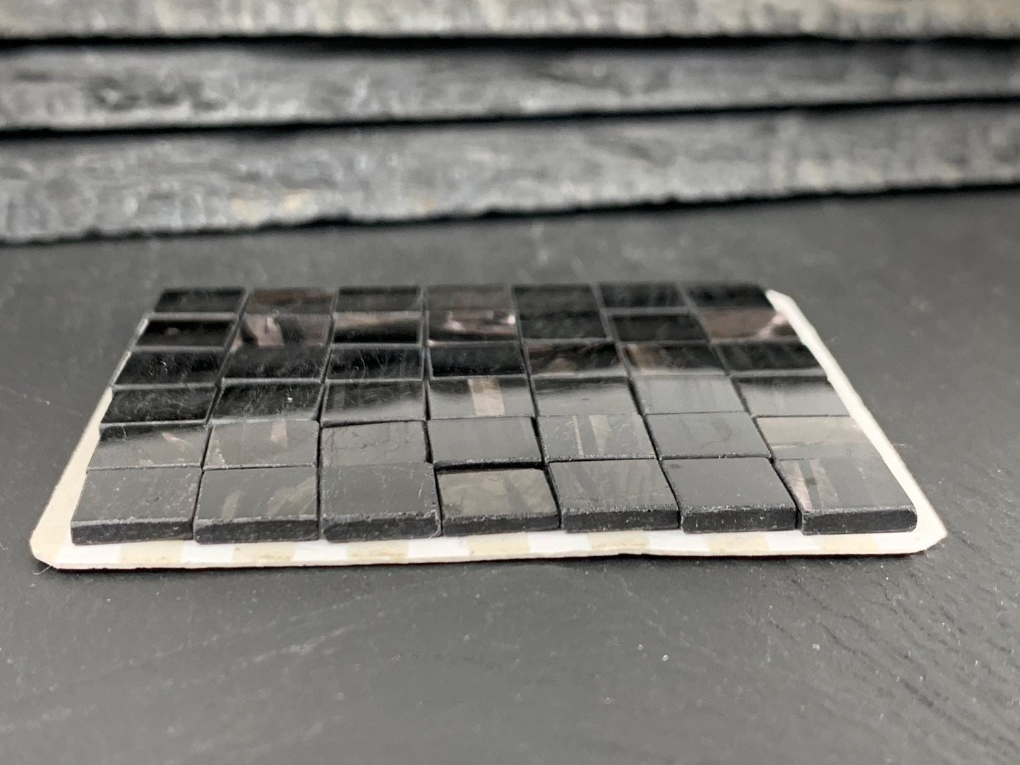 Flat Hypersthene square 10mm cabochon - Calibrated cabochons