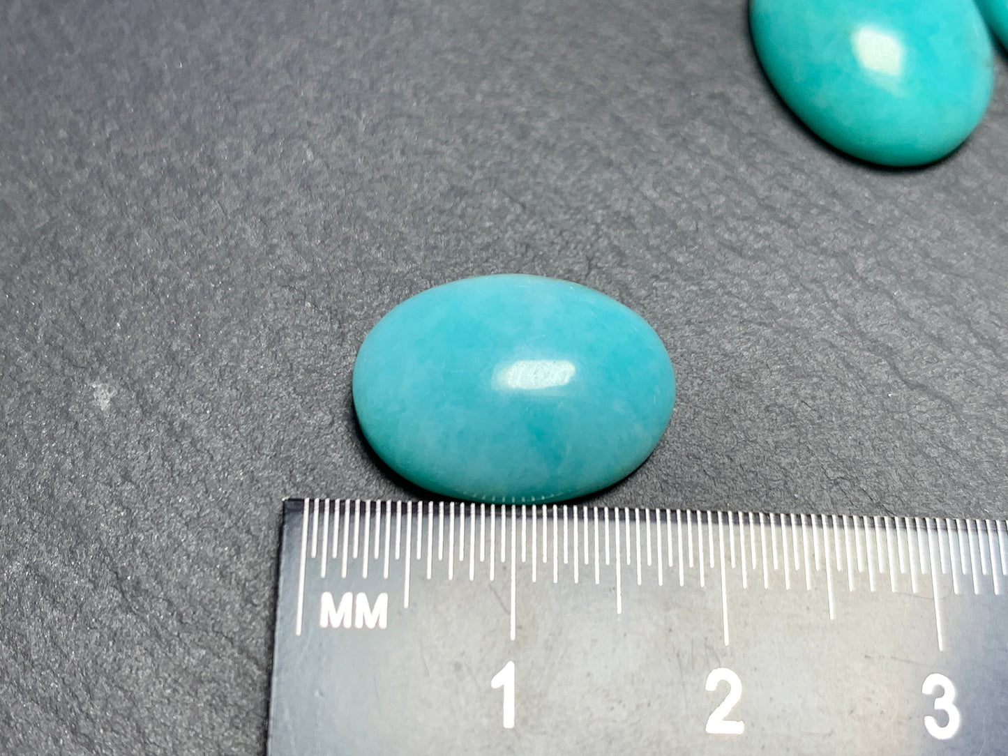 Amazonite oval 12x16mm cabochon - Calibrated cabochons