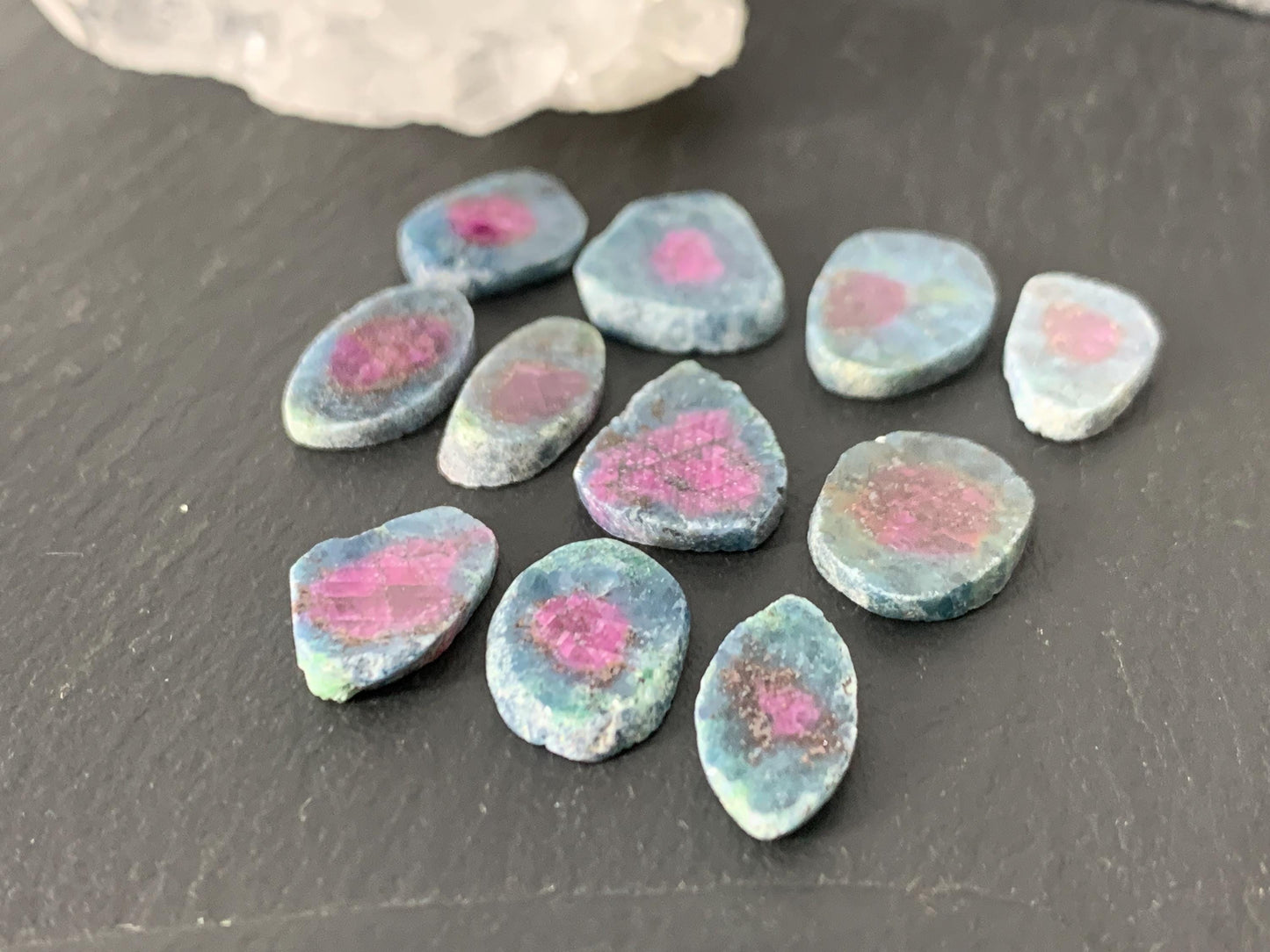 Watermelon Ruby 13mm long slice