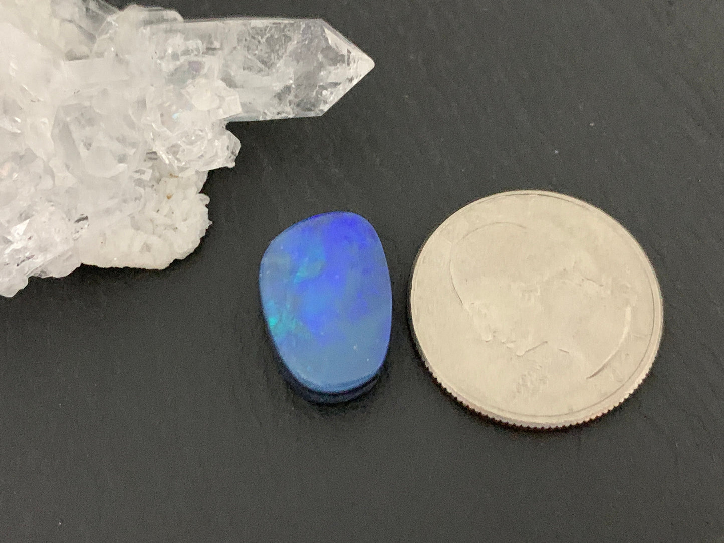 Australian Opal doublet 12x17x5mm cabochon