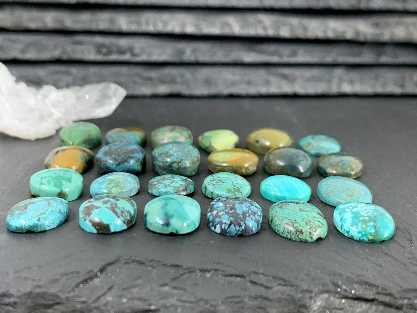 Tibetan Turquoise 12-15mm cabochon