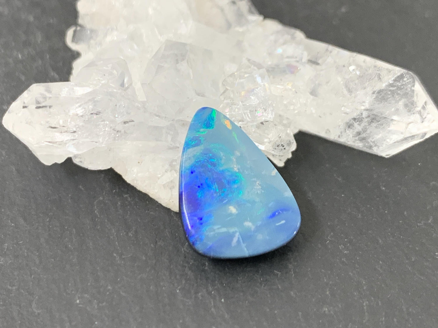 Australian Opal doublet 11x16x4mm cabochon
