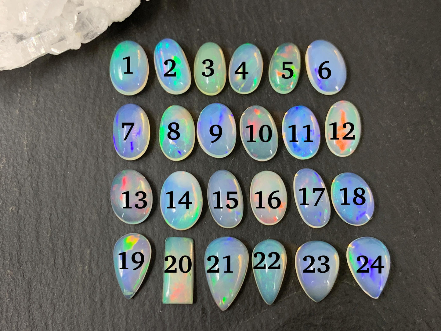 Ethiopian Opal 10-12mm long cabochon