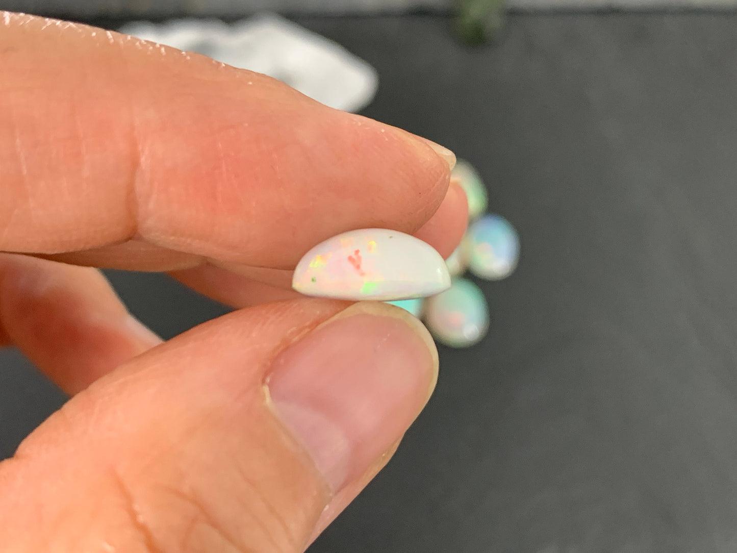 Ethiopian Opal 11mm long cabochon