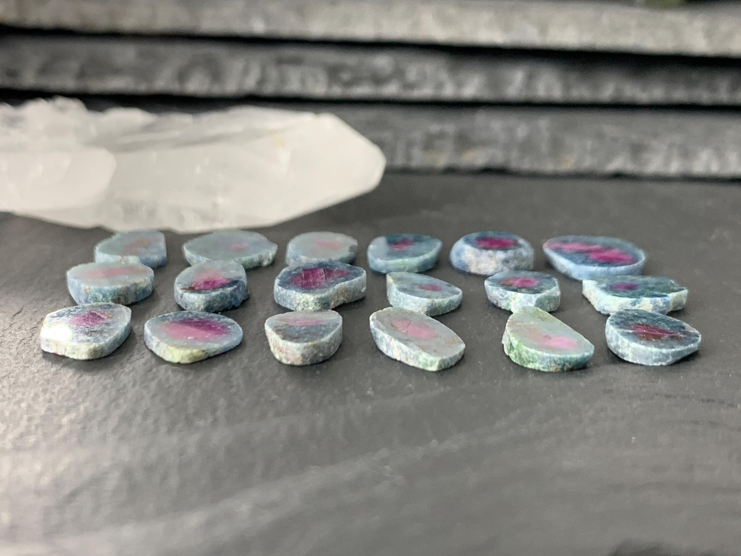 Watermelon Ruby 12mm long slice