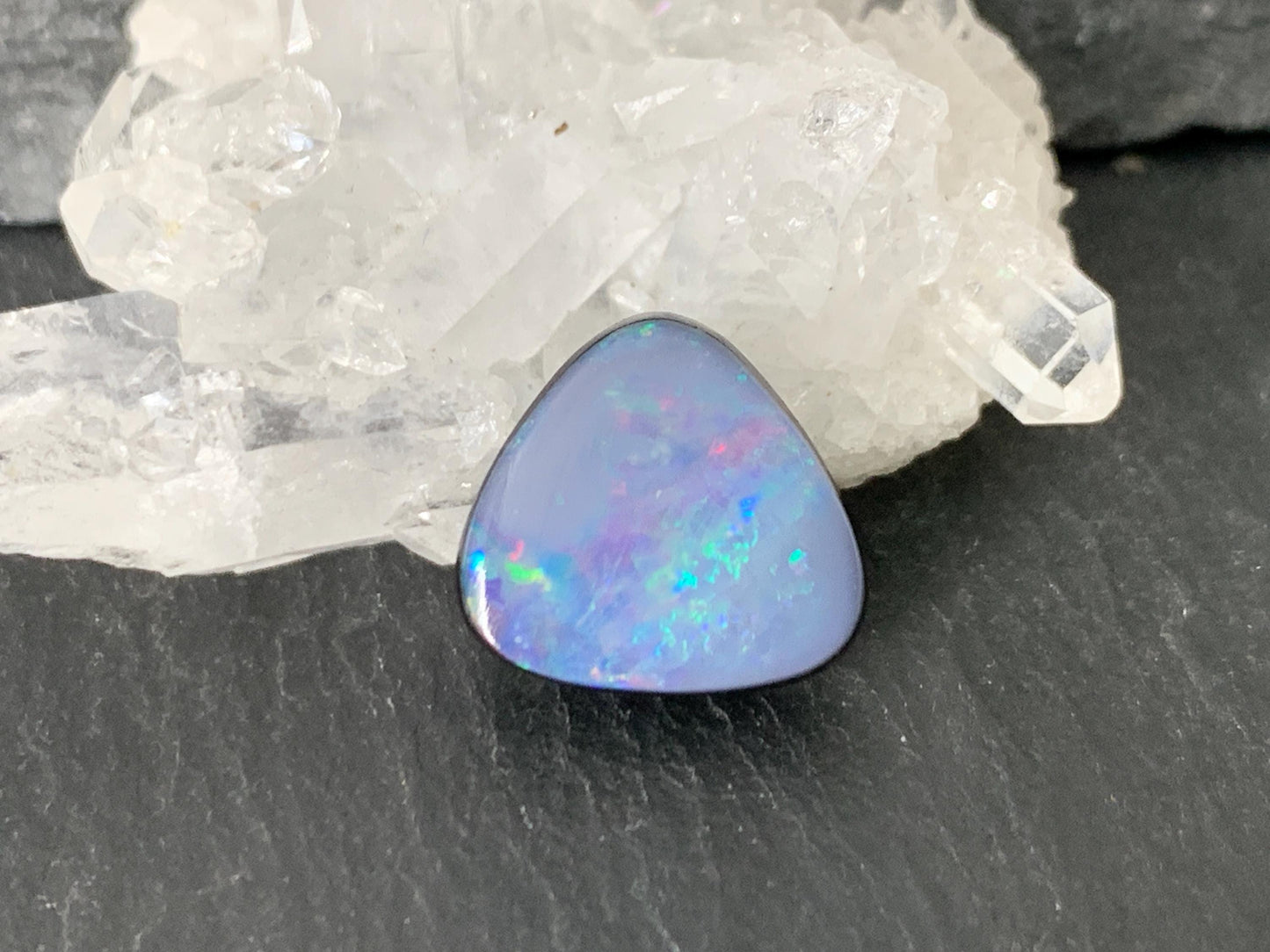Australian Opal doublet 11.5x12x4mm cabochon