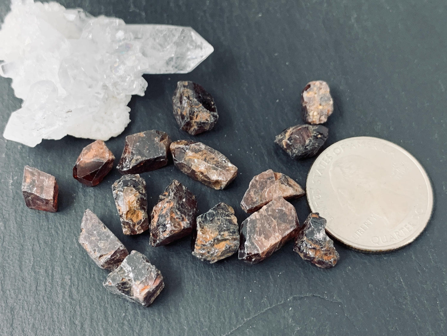 Raw Zircon 8-13mm long from Tanzania - lot of 15 piec - not drilled gemstone