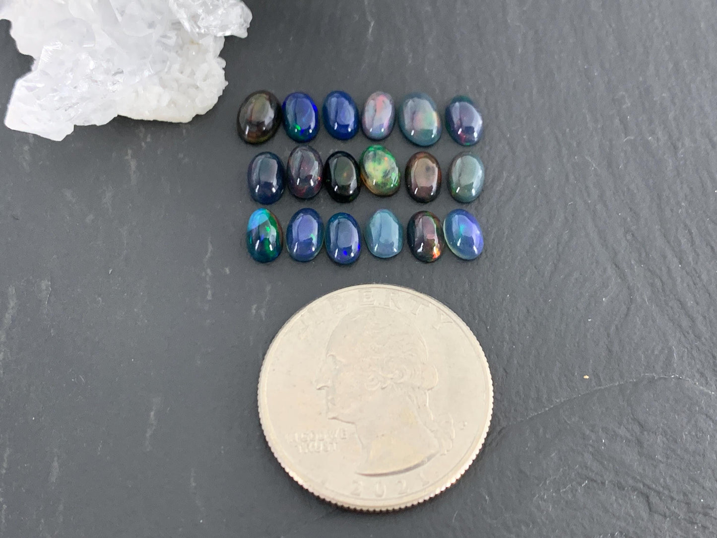 Natural Ethiopian Opal oval 4x6mm cabochon