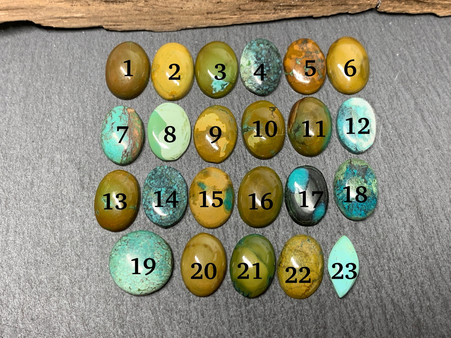 Tibetan Turquoise Cabochon - Natural 14mm Oval Stone, Hand Cut Gem