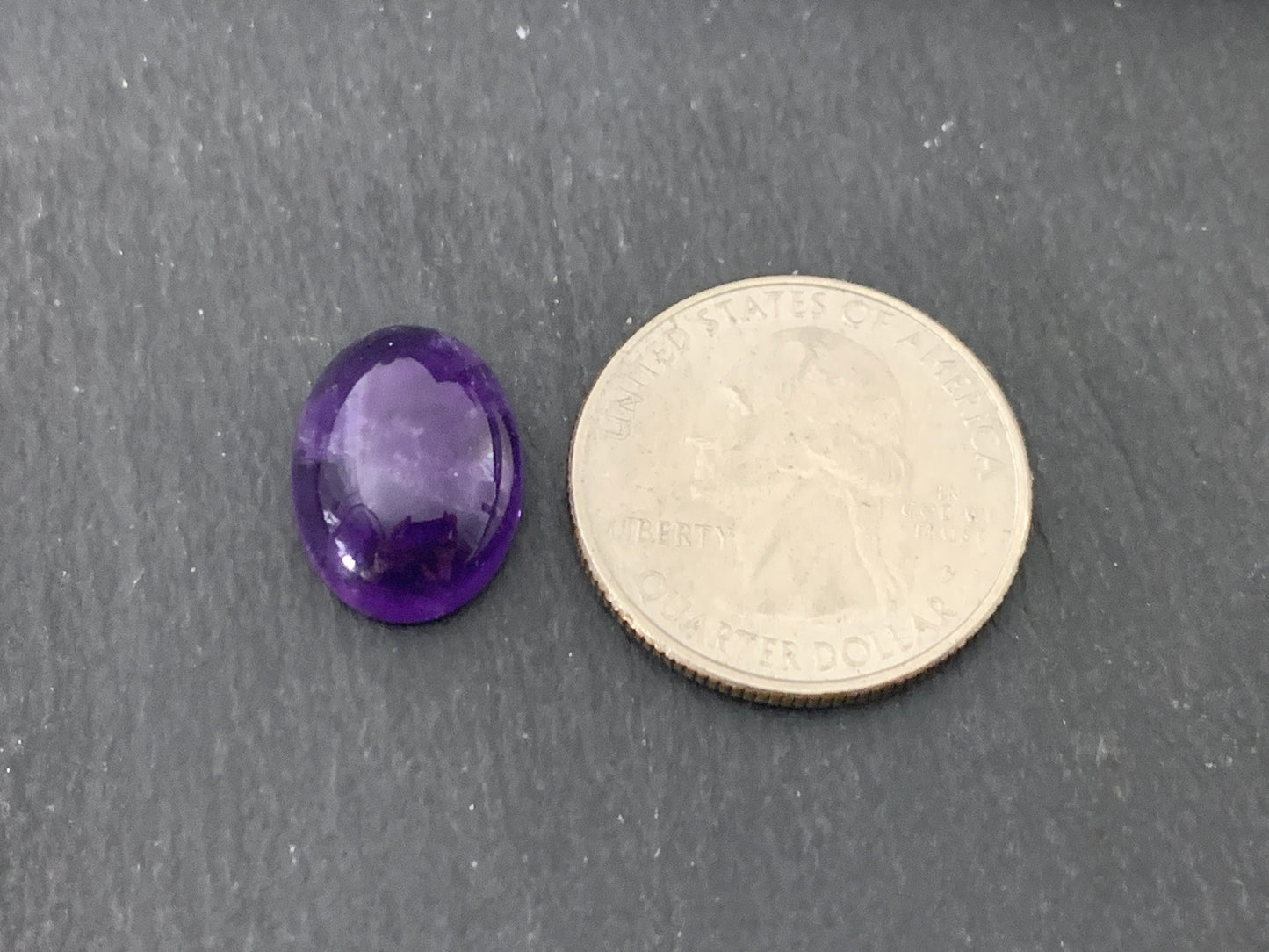 Amethyst oval 12x16mm cabochon - Calibrated cabochons