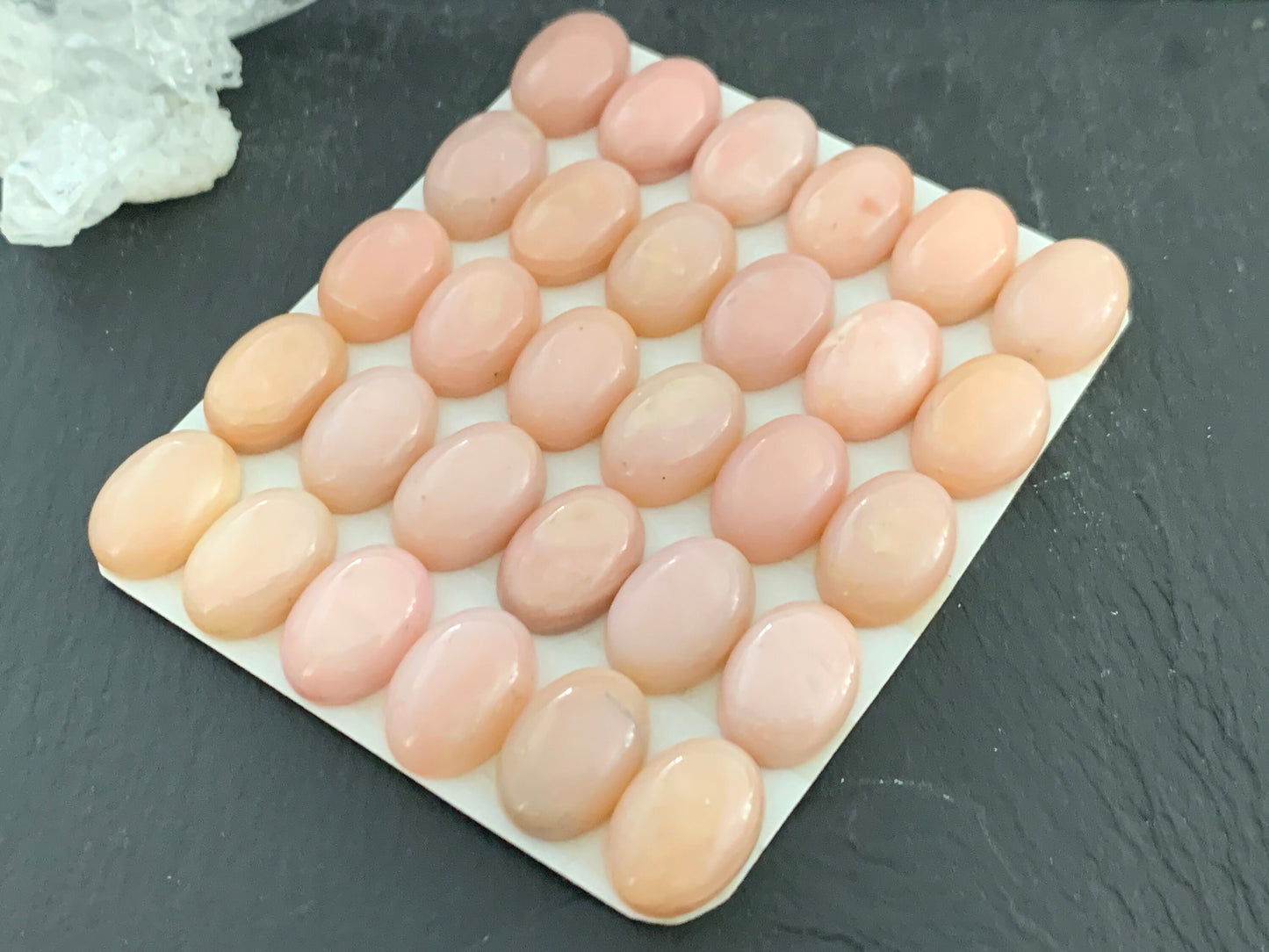 Pink Opal oval 10x14mm Cabochon