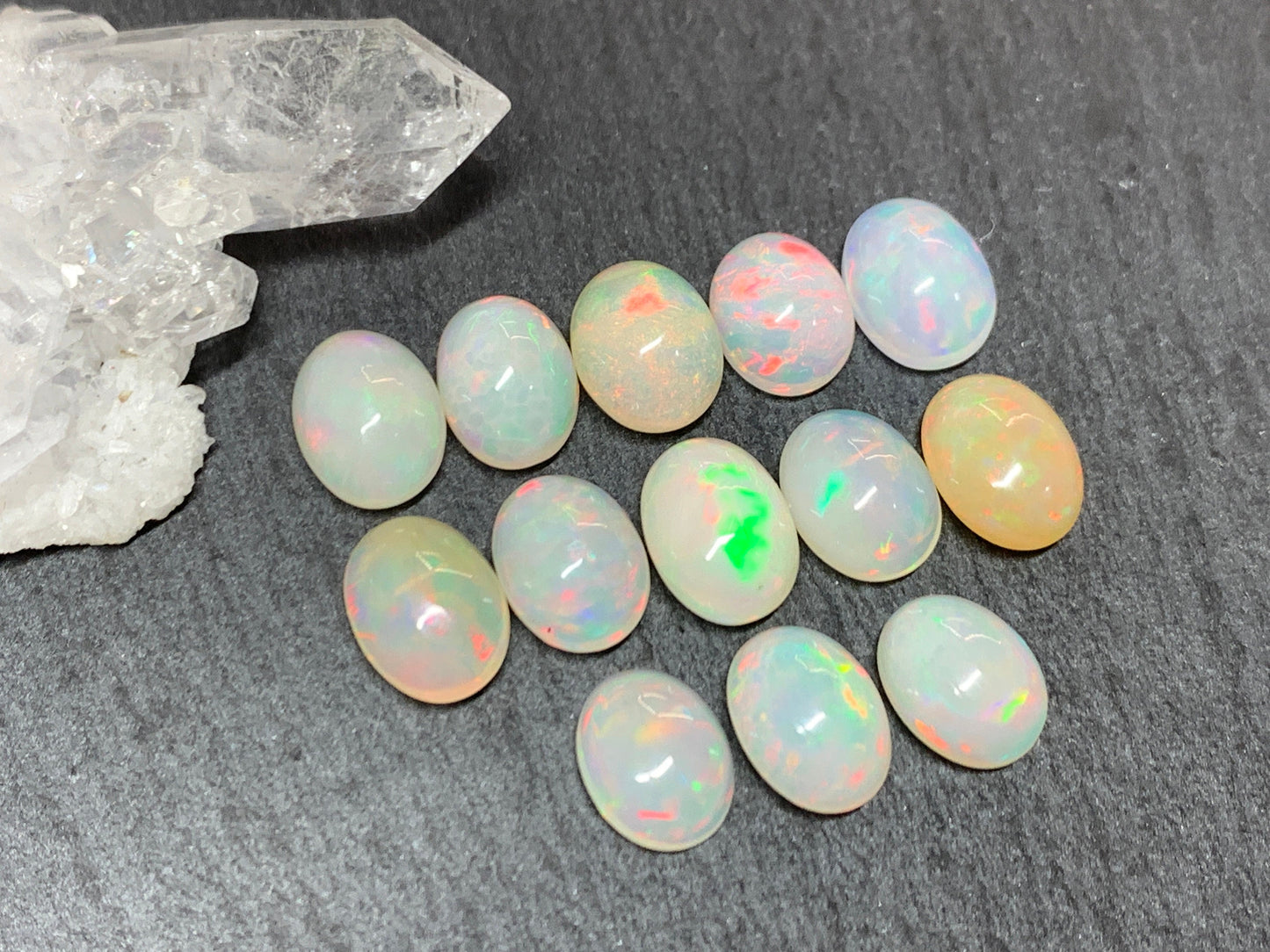 Ethiopian Opal oval 7x9mm cabochon