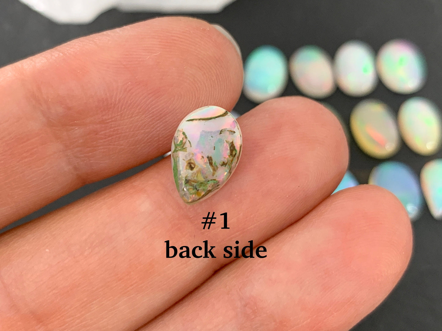 Ethiopian Opal 11mm long cabochon