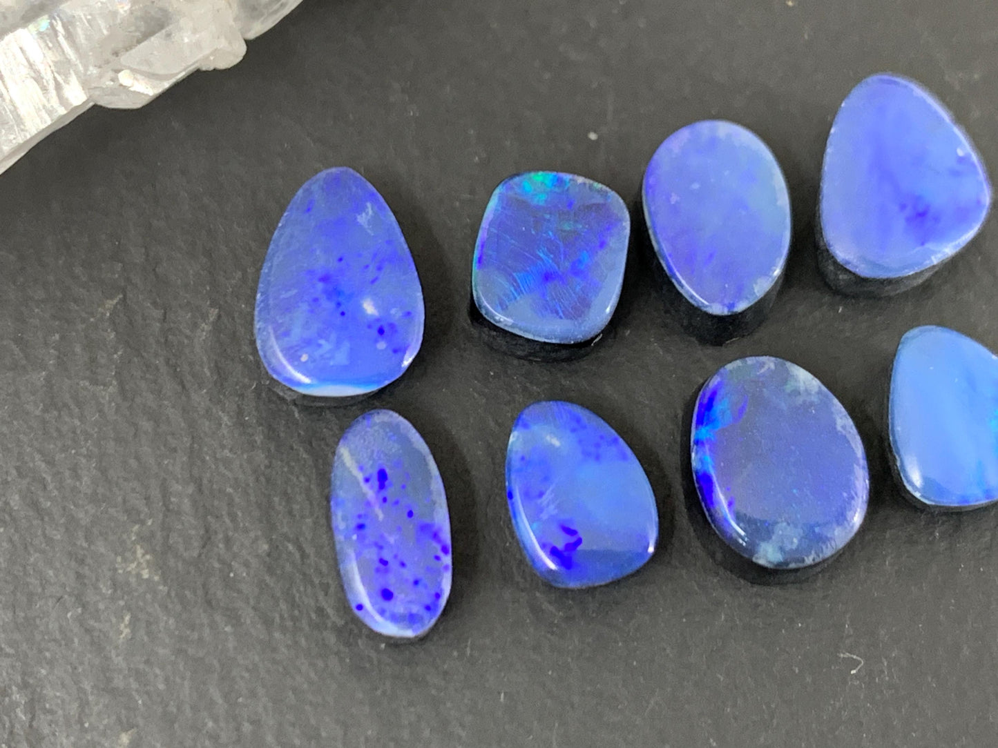 Australian Opal Doublet 7-9mm long cabochon - Second quality