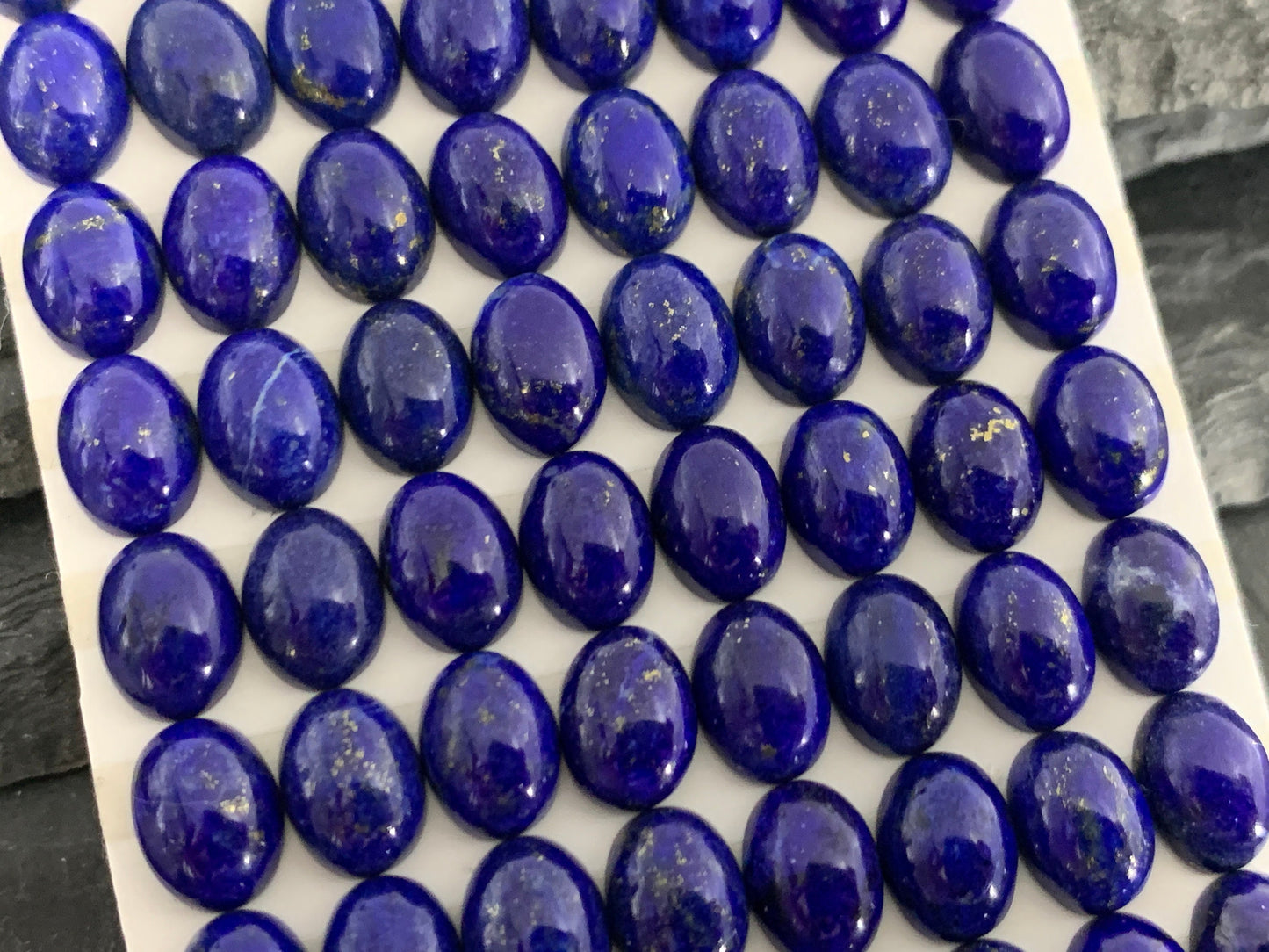 Lapis Lazuli oval 6x8mm cabochon - Calibrated acbochons