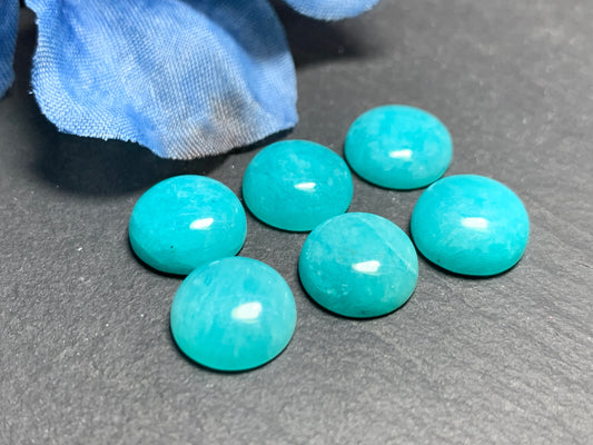 Amazonite round 10mm Cabochon - Calibrated cabochons