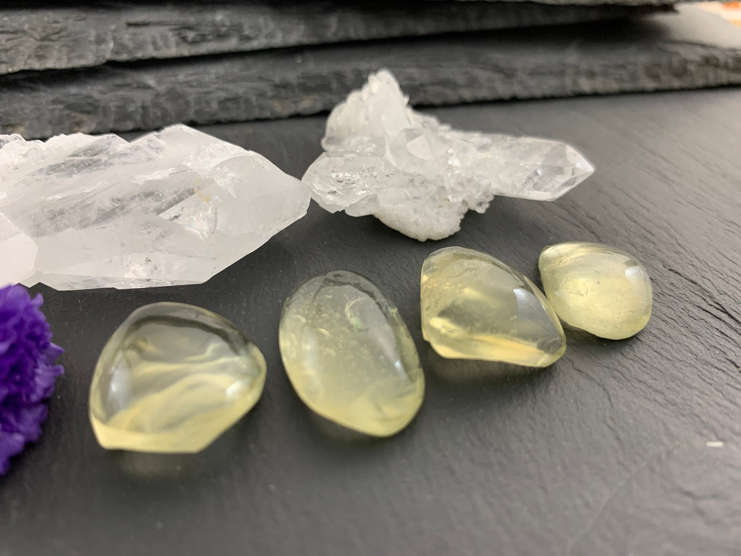 Libyan Desert Glass 18-24mm long cabochon