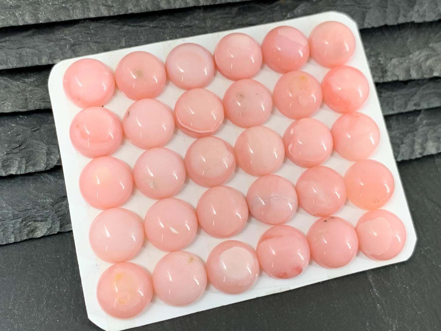 Pink Opal round 12mm cabochon