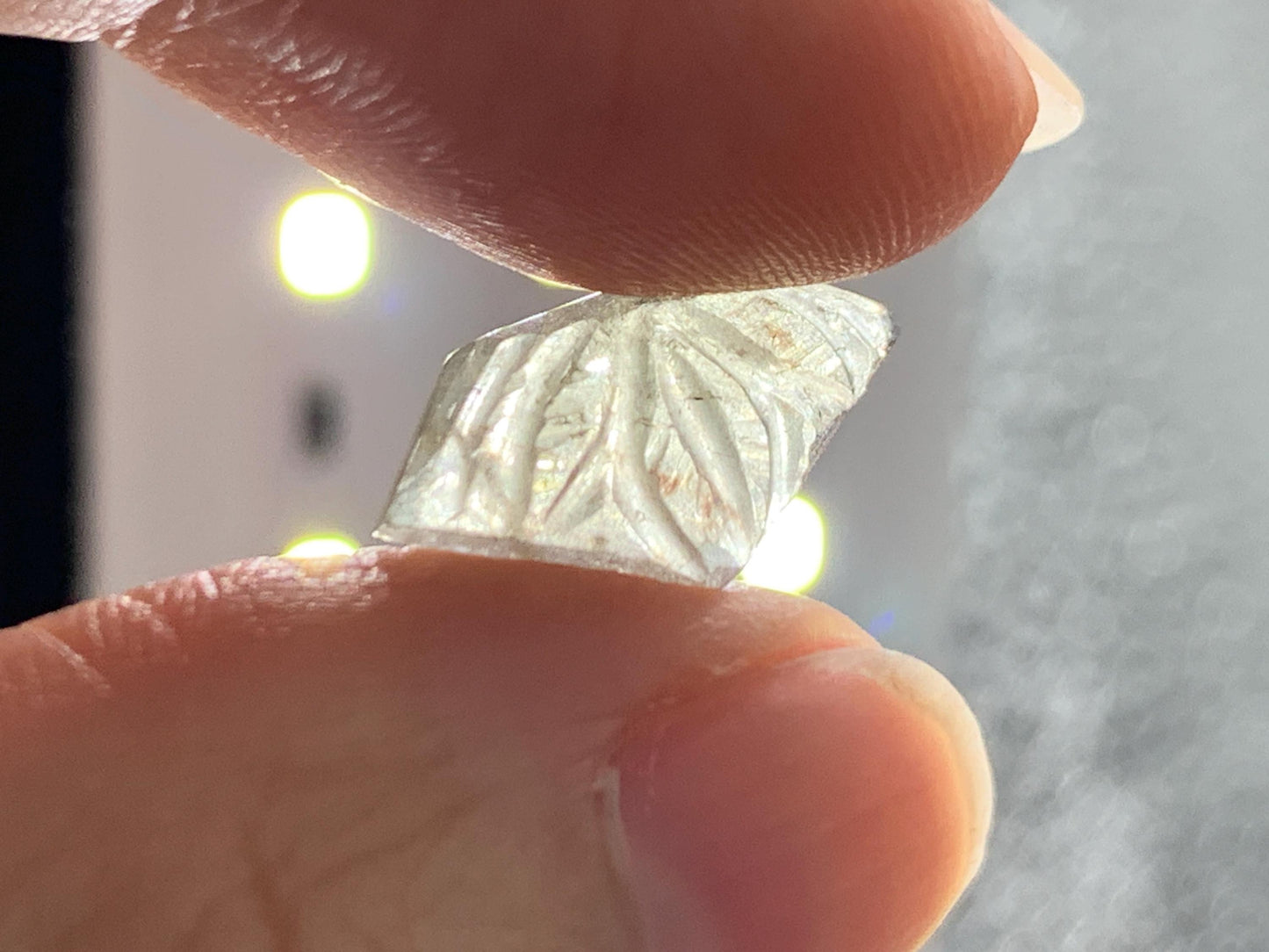 Carved Tourmaline 8x15x4mm cabochon