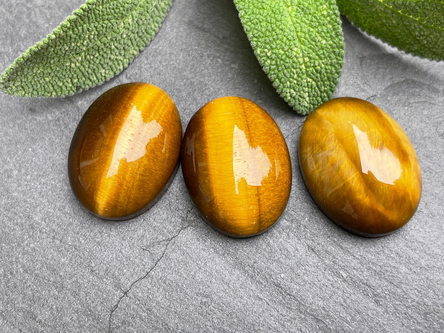 Tiger Eye oval 15x20mm cabochon - Calibrated cabochons