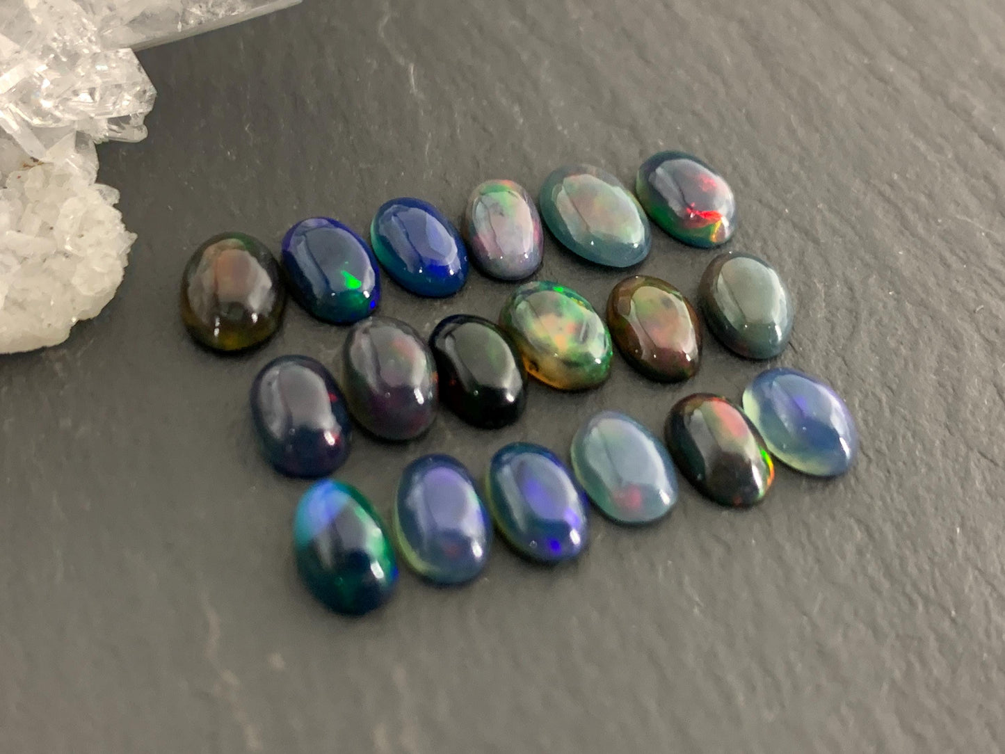 Natural Ethiopian Opal oval 4x6mm cabochon
