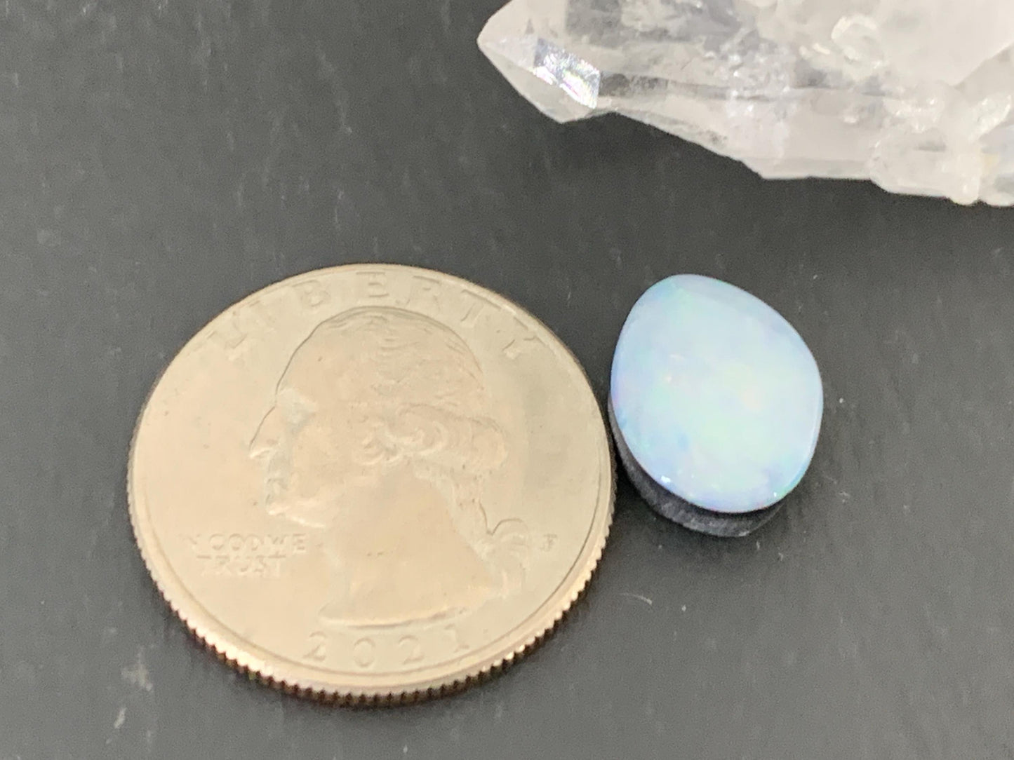 Australian Opal doublet 10x13x5mm cabochon