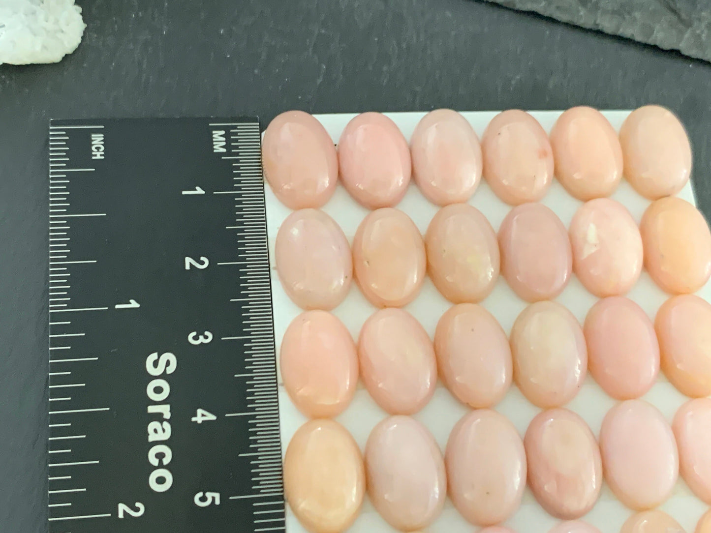 Pink Opal oval 10x14mm Cabochon