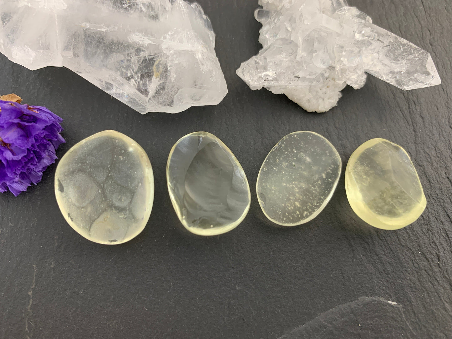 Libyan Desert Glass 19-23mm long cabochon