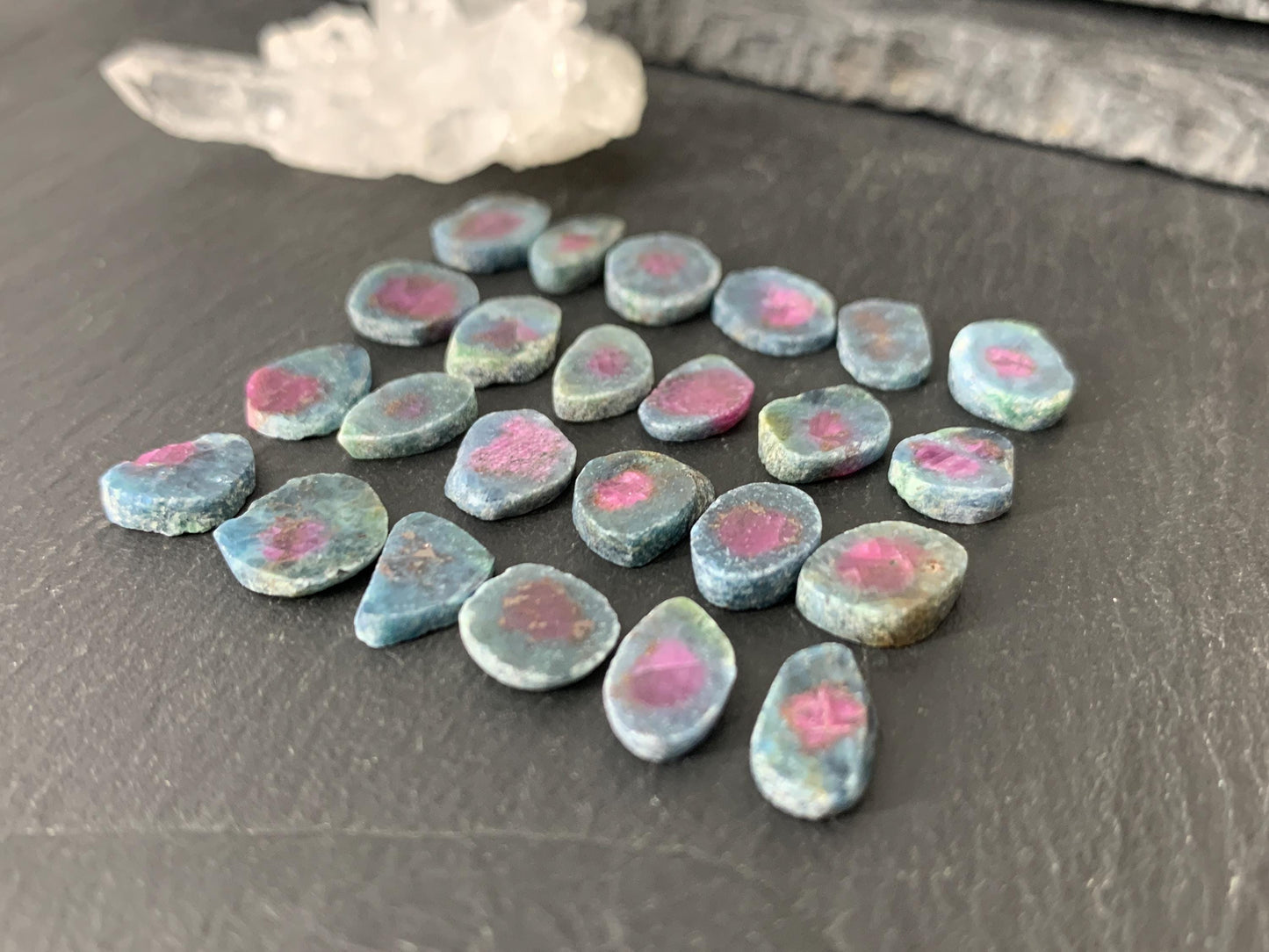 Watermelon Ruby 11mm long slice