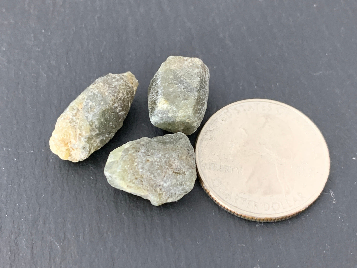 Raw Sapphire Corundum - Lot of 3 pieces - not drilled gemstone