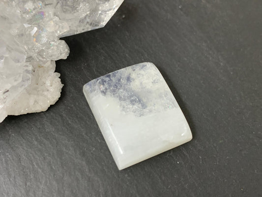 Rainbow Moonstone 19x16x6mm cabochon