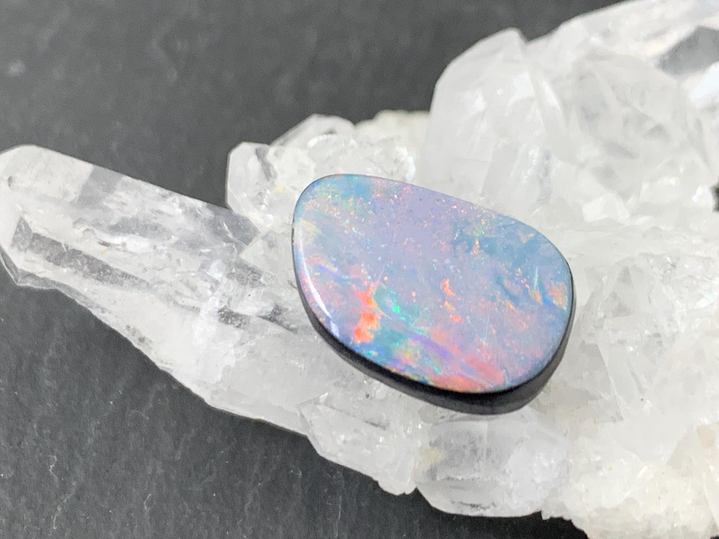 Australian Opal Doublet 10x14.5x4mm Free Form Cabochon Gemstone Jewelry