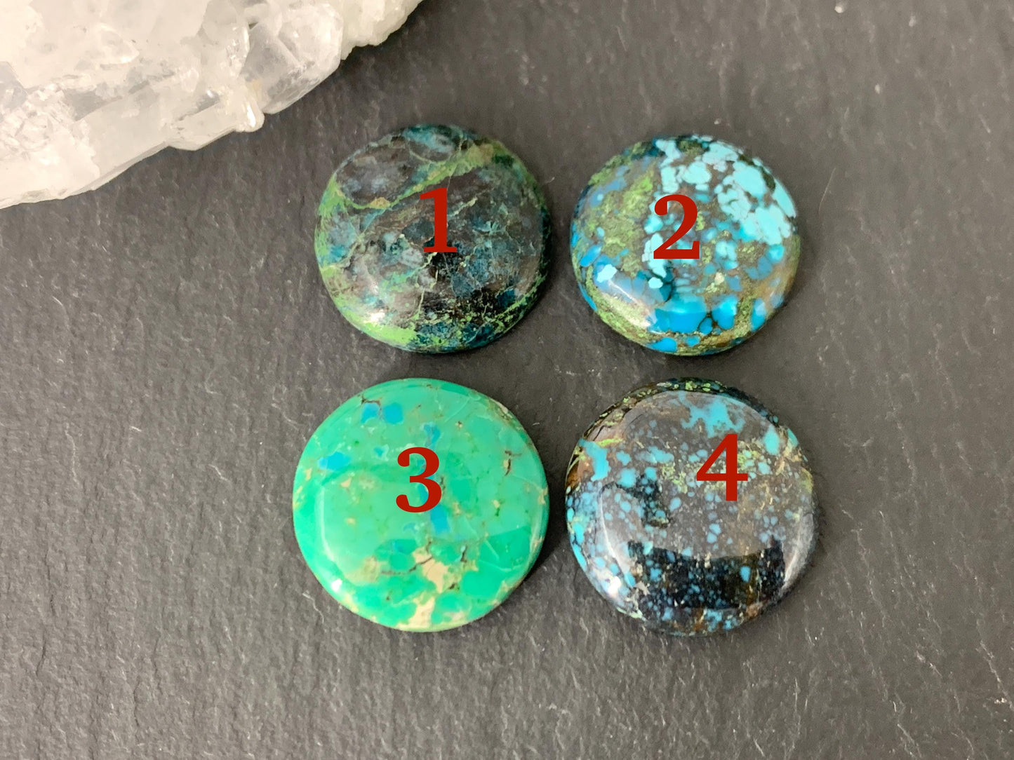 Tibetan Turquoise round 15mm cabochon