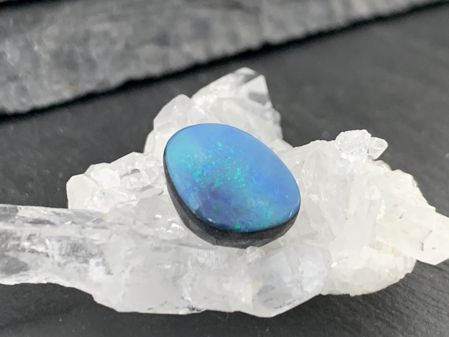 Australian Opal doublet 10x13x4mm cabochon