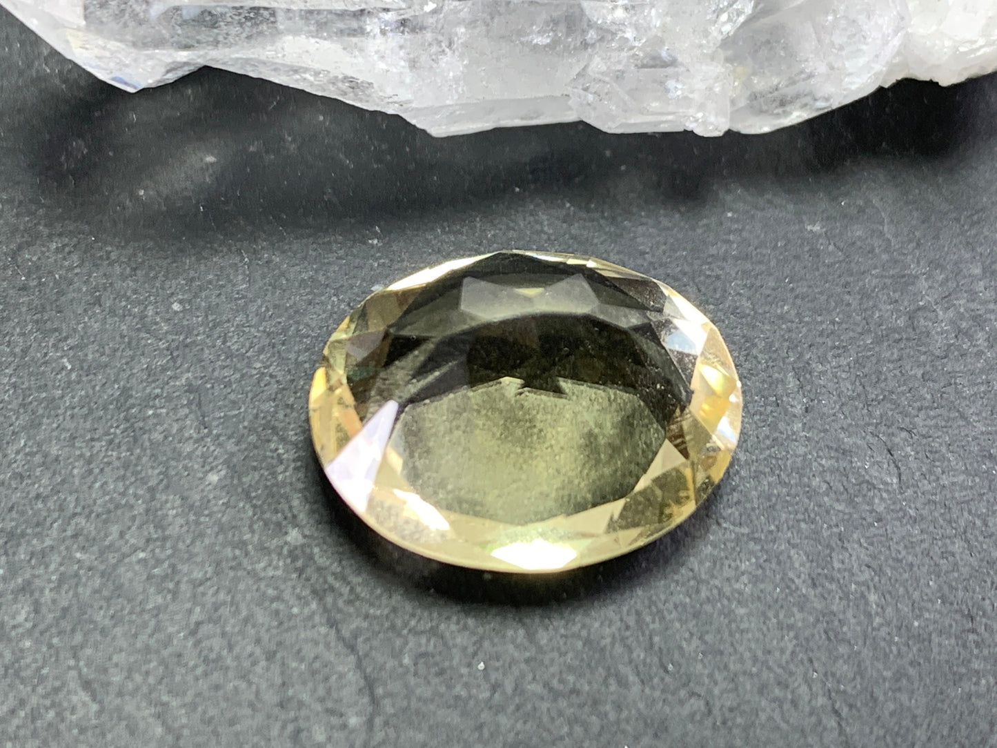 Faceted Citrine Oval 15x13mm