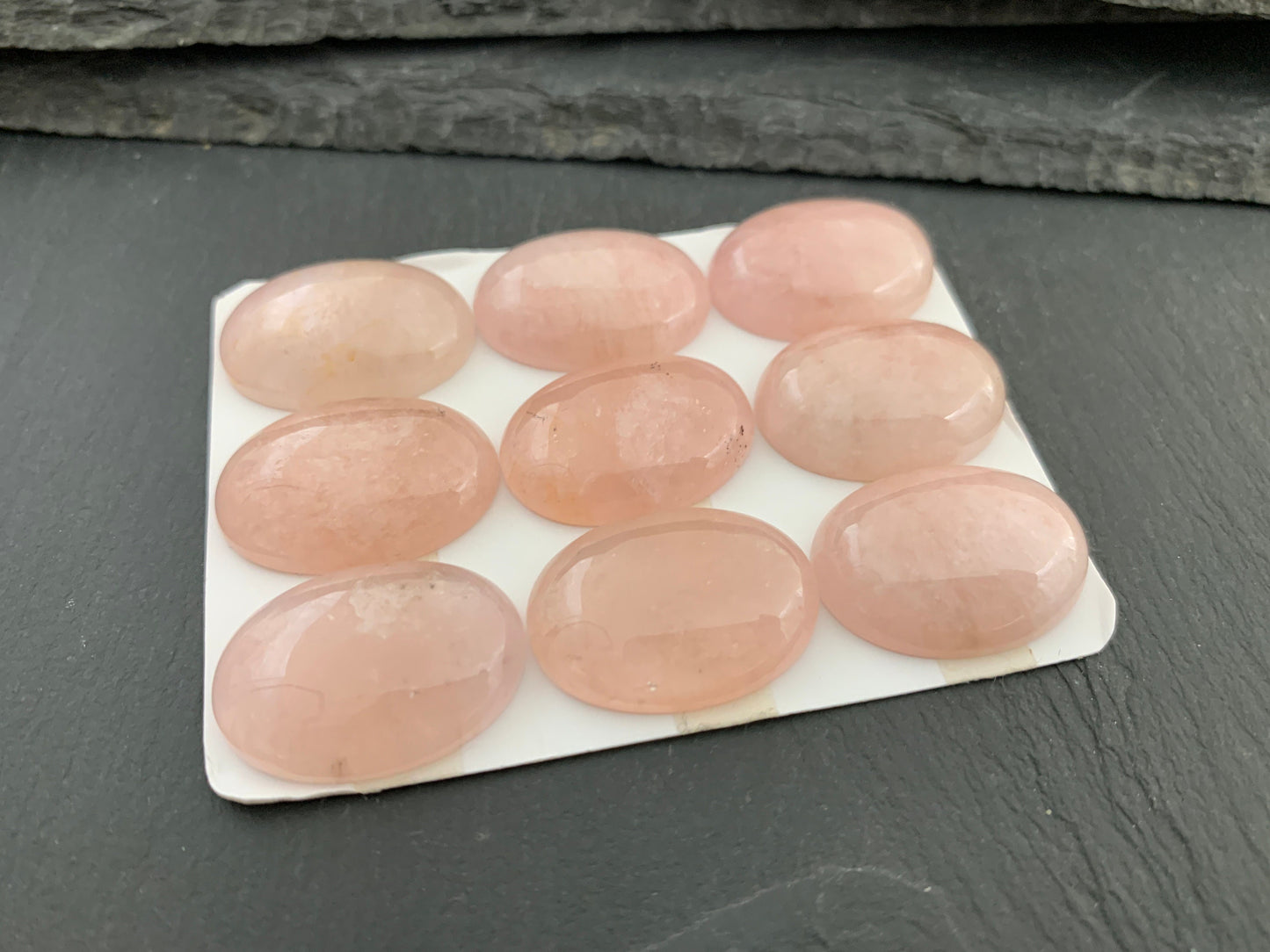 Morganite oval 18x25mm cabochon - Calibrated cabochons