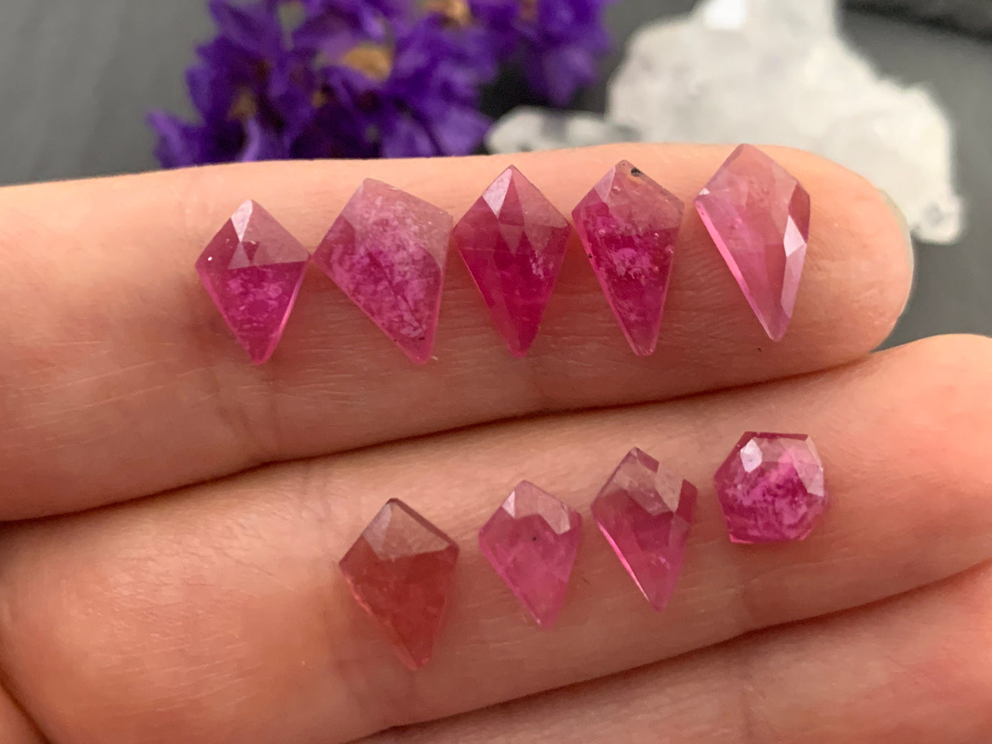 Faceted Thailand Pink Sapphire cabochon | Select Your cabochon