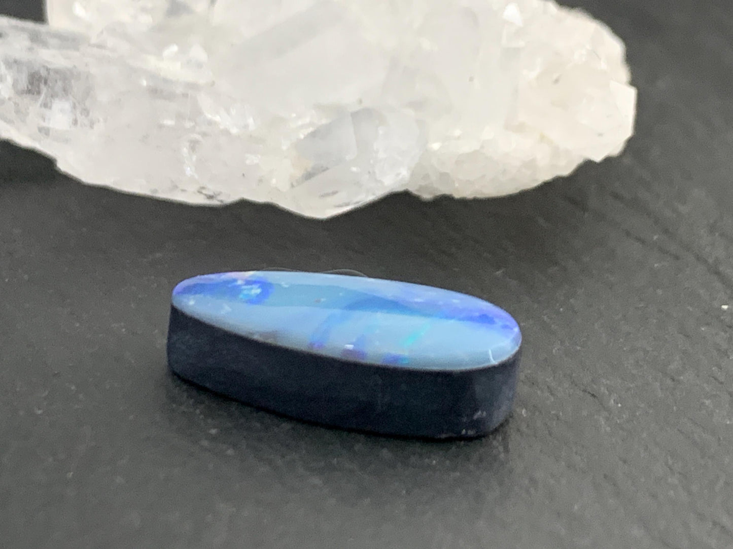 Australian Opal doublet 7x16x5mm cabochon