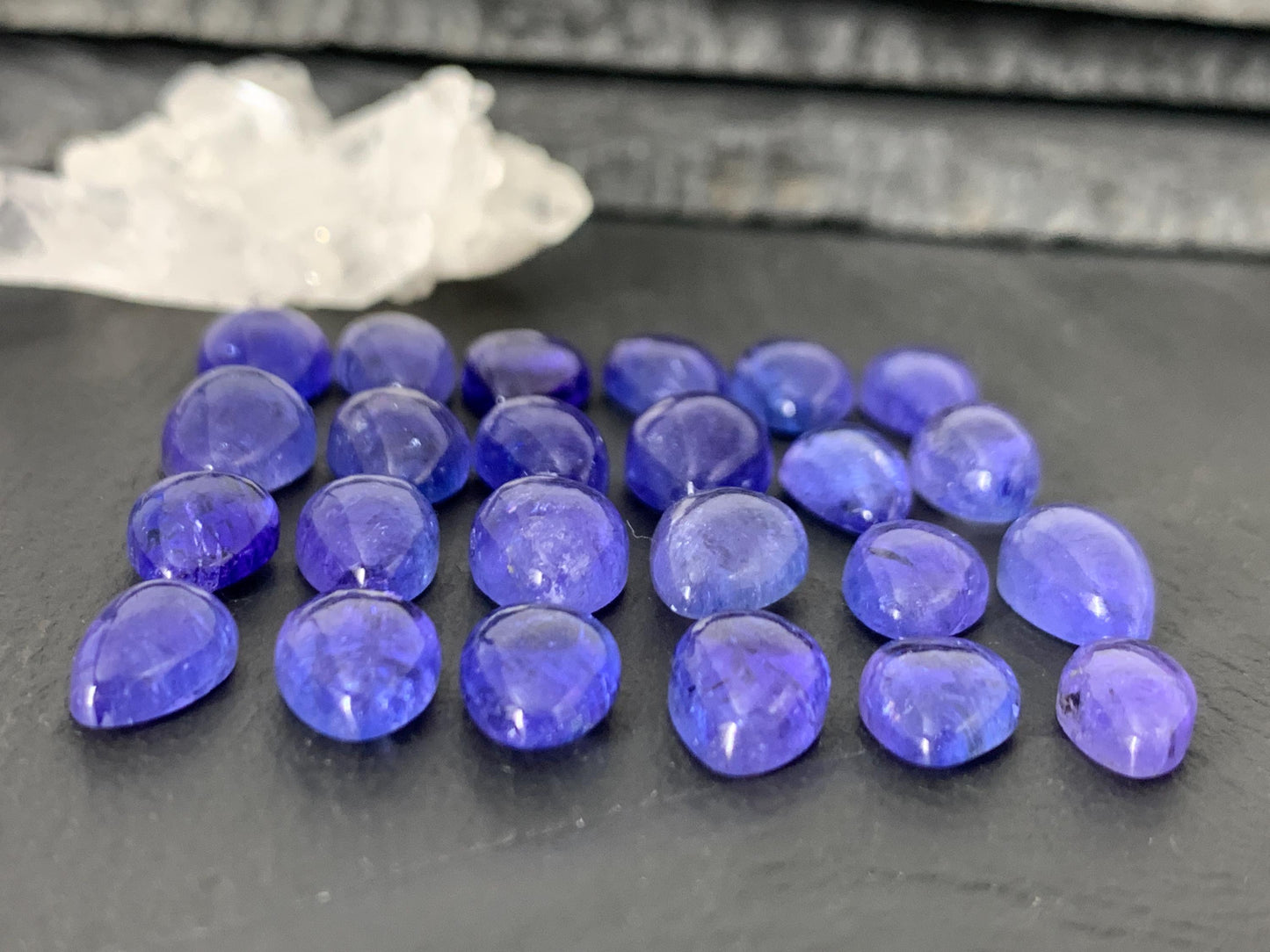 Tanzanite Pear 10-12mm long cabochon - select your cabochon