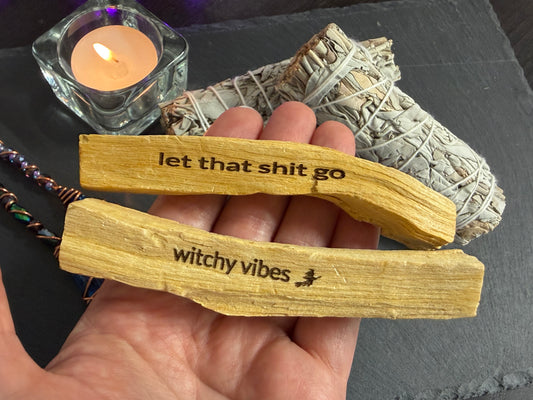 Engraved Palo Santo Sticks