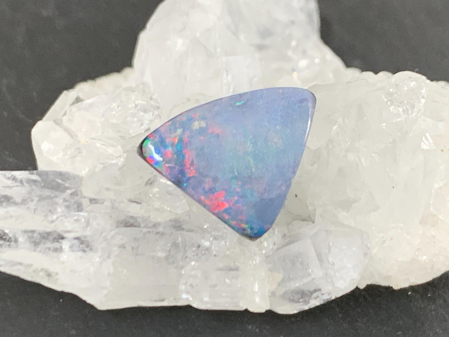 Australian Opal Doublet Cabochon 10x10x4mm - Natural Free Form Gemstone