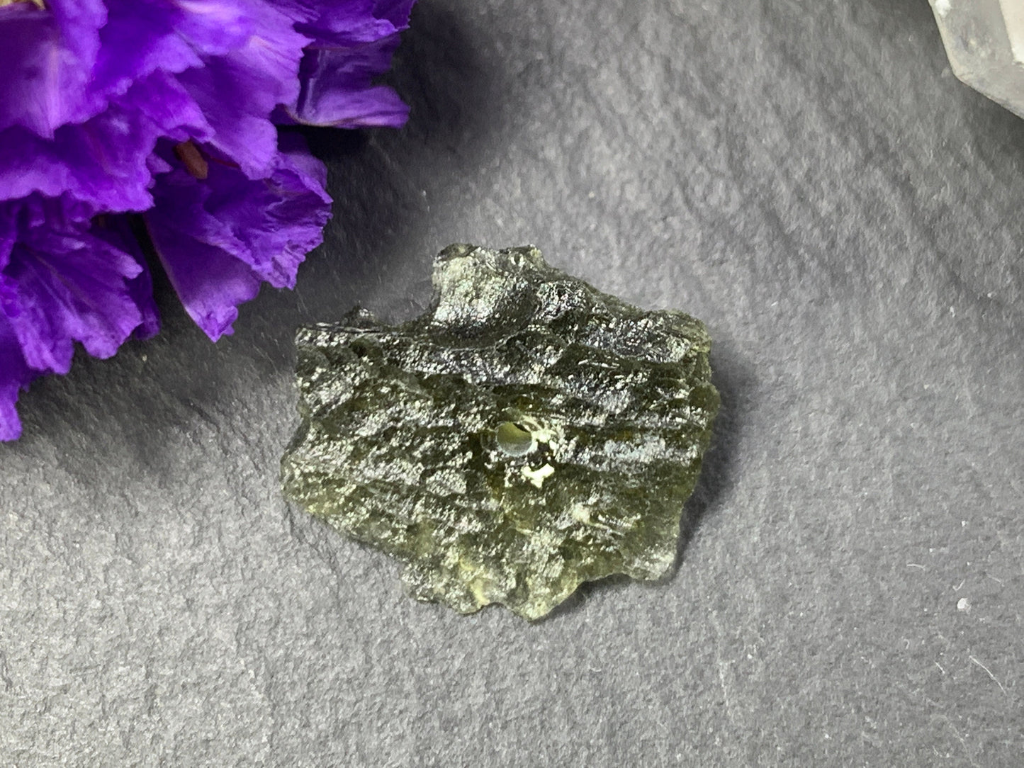 Raw Moldavite beads 12-16mm long - buy by piece